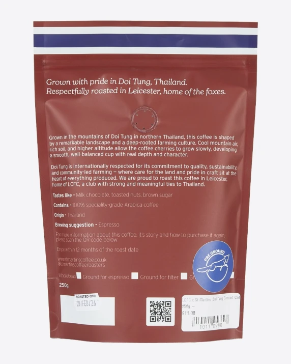 LCFC x St Martins – Doi Tung Ground Coffee