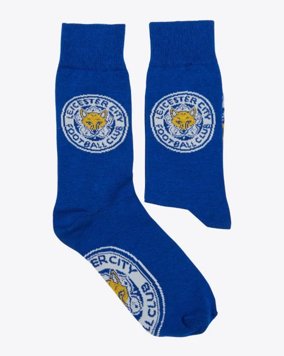 Leicester City Club Crest Socks - Mens