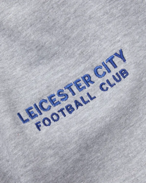 Leicester City Grey Essential Crest T-Shirt - Mens