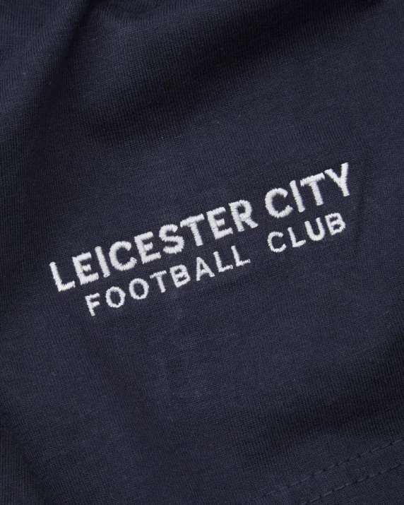 Leicester City Navy Essential Crest T-Shirt - Mens
