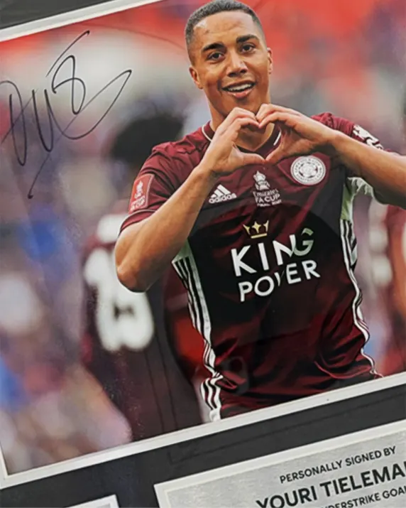 FA Cup 2021 Winners -  TIELEMANS Signed Framed Photo