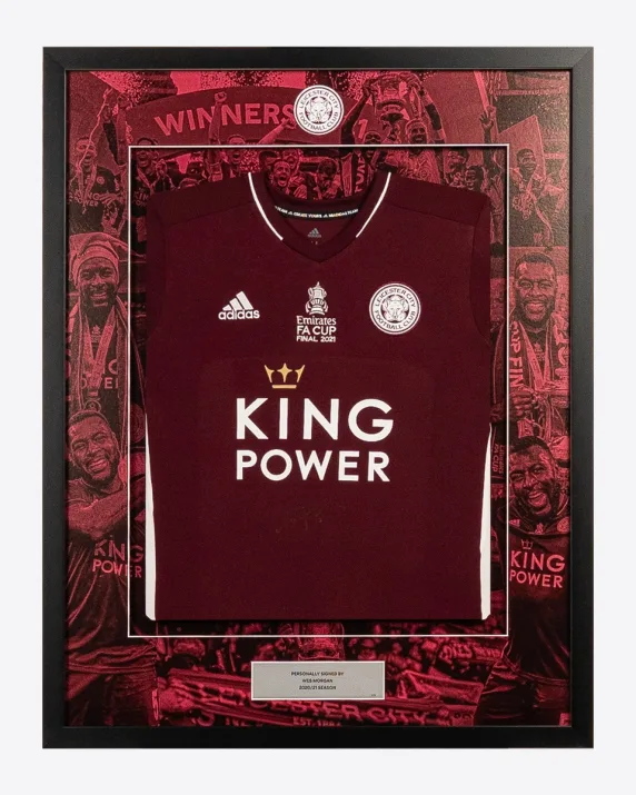 FA Cup 2021 Winners -  Framed Signed MORGAN Cup Final Shirt