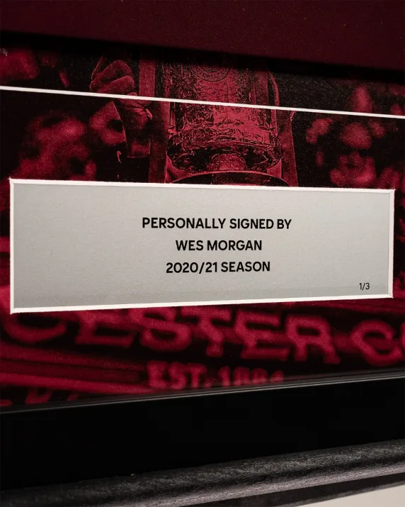 FA Cup 2021 Winners -  Framed Signed MORGAN Cup Final Shirt