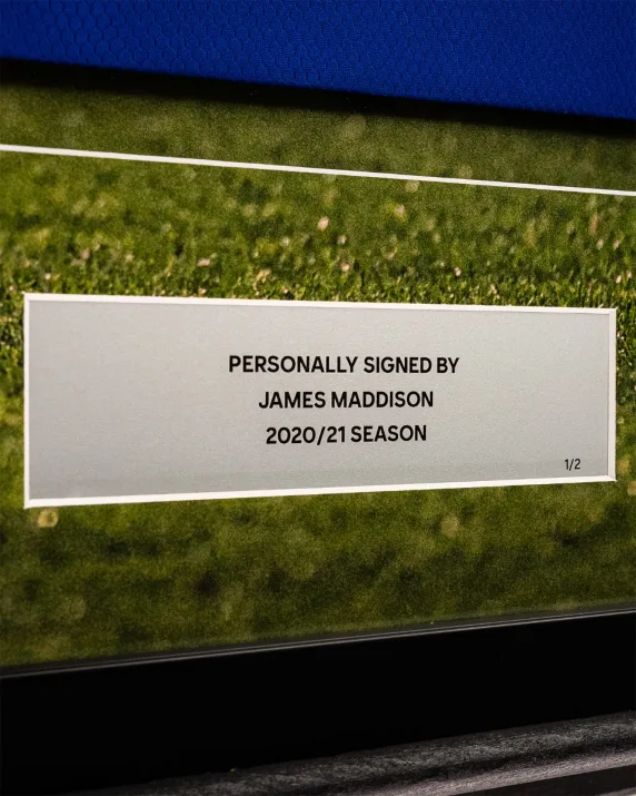 FA Cup 2021 Winners -  Framed Signed MADDISON Home Shirt