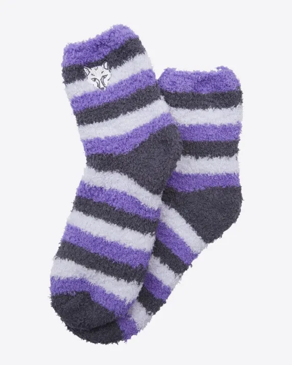 Leicester City Navy Slipper Socks - Womens