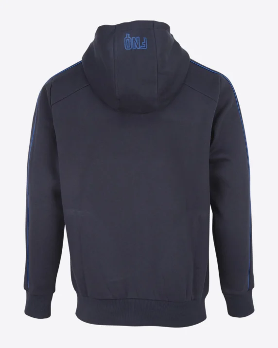 Leicester City Foxes Never Quit Outline Zip Hoody - Mens