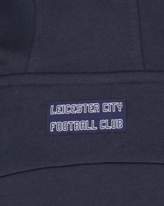Leicester City Foxes Never Quit Outline Zip Hoody - Mens