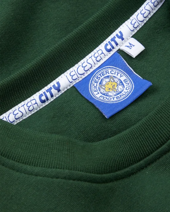 Leicester City Green Essential Retro Sweatshirt - Mens