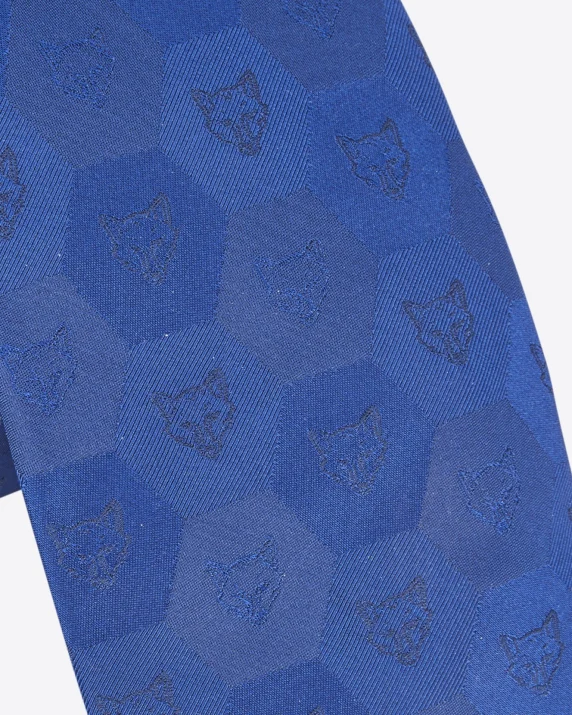 Leicester City Blue Fox Head Silk Tie