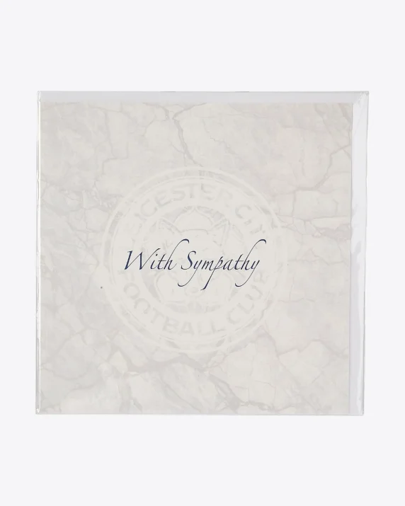 Leicester City Greetings Card - With Sympathy