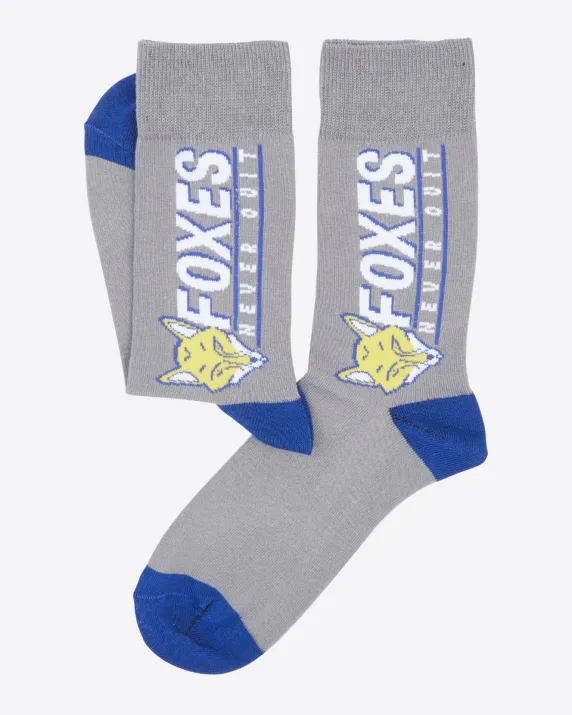 Leicester City FNQ Wordmark Socks - Grey