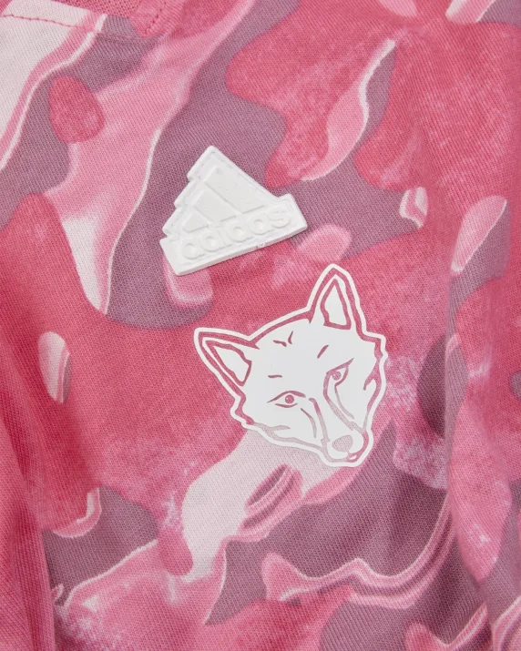 adidas Pink Print T-Shirt - Kids