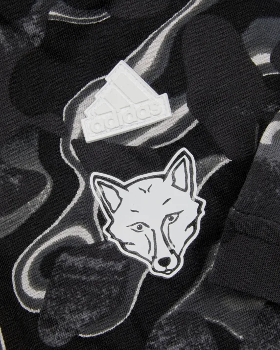 adidas Black Print T-Shirt - Kids