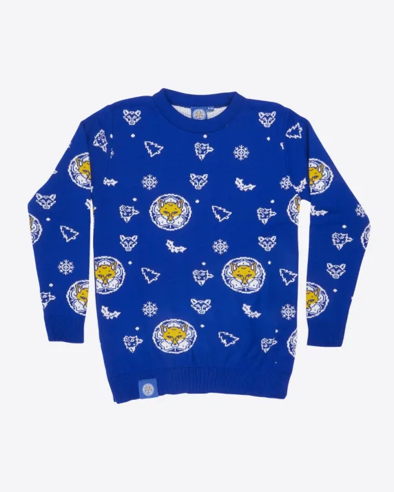 Leicester City Festive Foxes Christmas Jumper - Kids