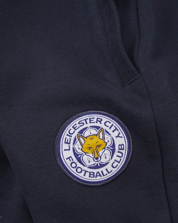 Leicester City Navy Essential Crest Jogger - Kids