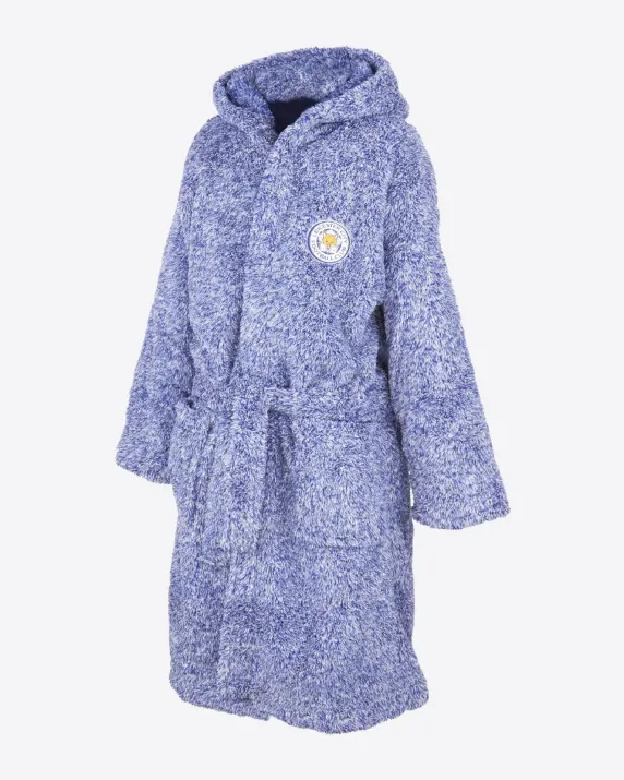 Leicester City Crest Fleece Robe - Kids