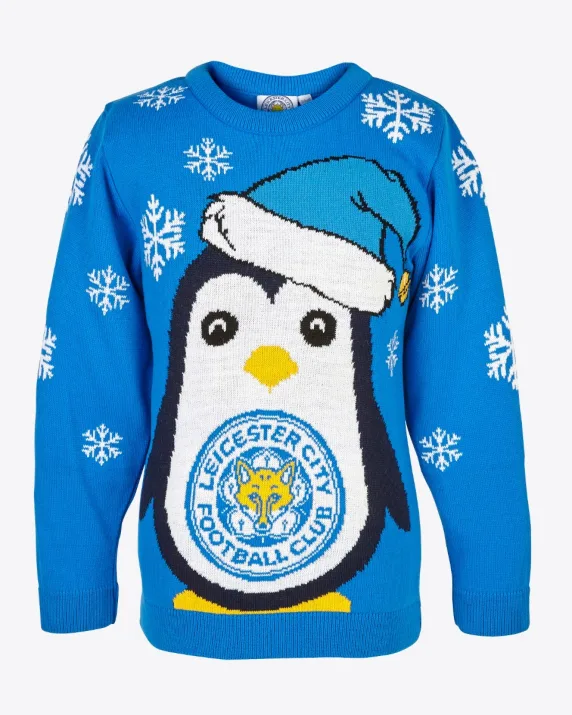 Leicester City Kids Penguin Christmas Jumper