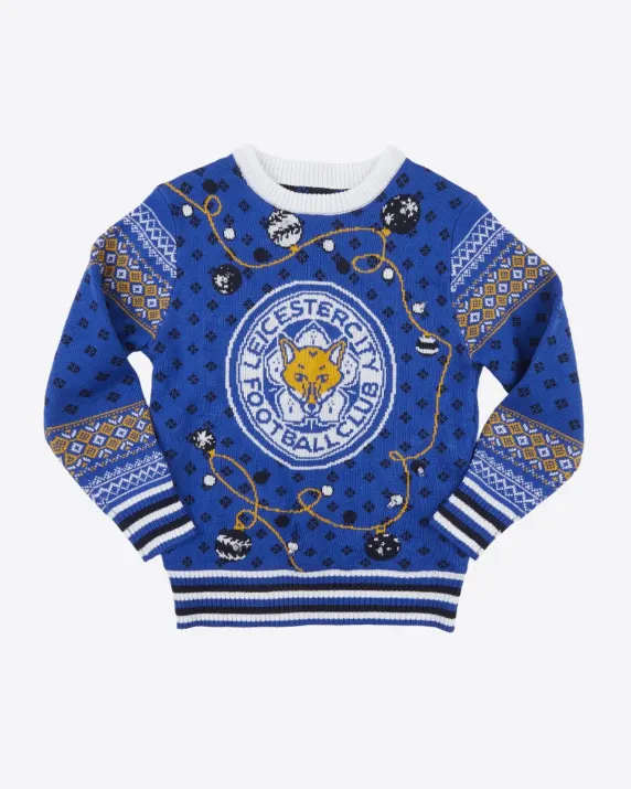 Leicester City Light Up Christmas Jumper - Kids