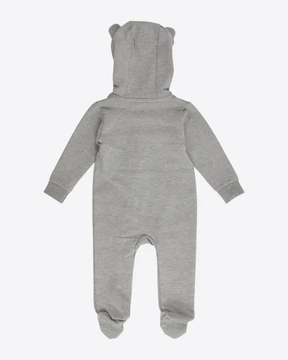 Leicester City Grey Hooded Onesie - Baby