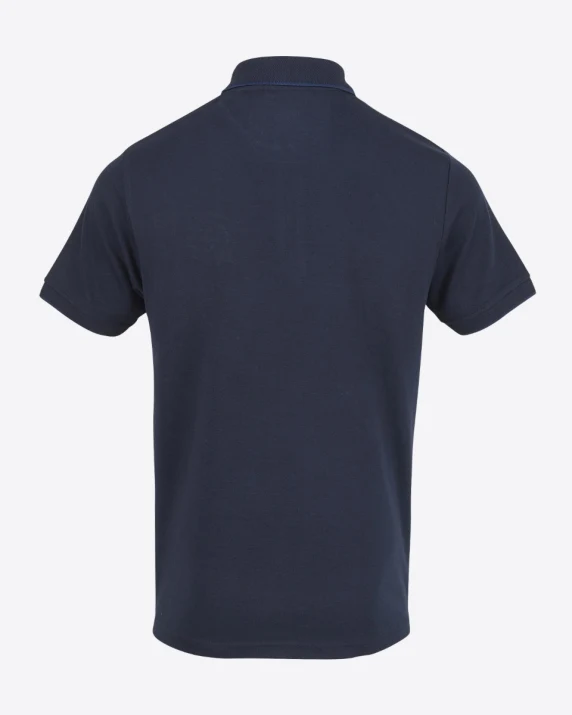 Leicester City Navy Crest Zip Polo - Mens