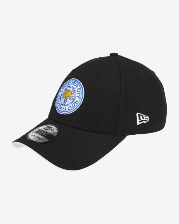 Leicester City New Era Black 9FORTY Adjustable Cap