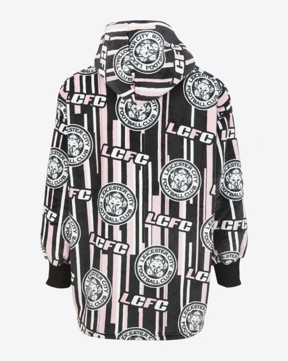 Leicester City Stripes Sherpa Snuggle Hoody - Kids