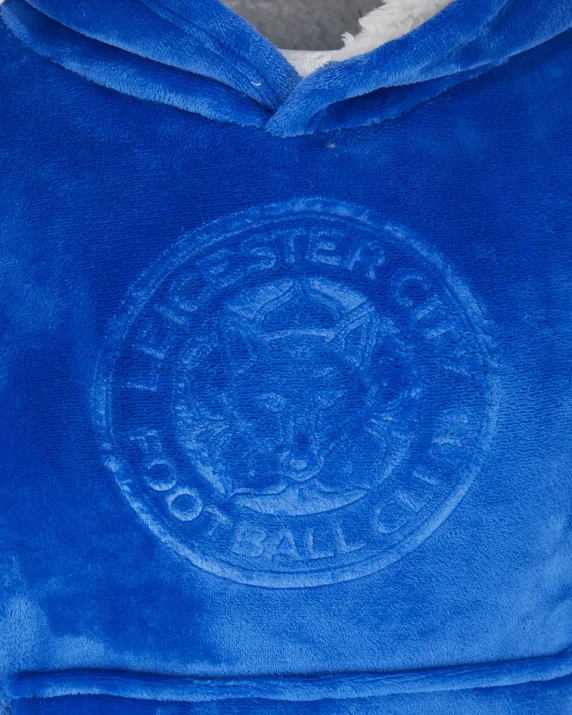 Leicester City Sherpa Crest Snuggle Hoody - Adult