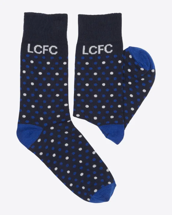 Leicester City Royal Dot Socks - Mens