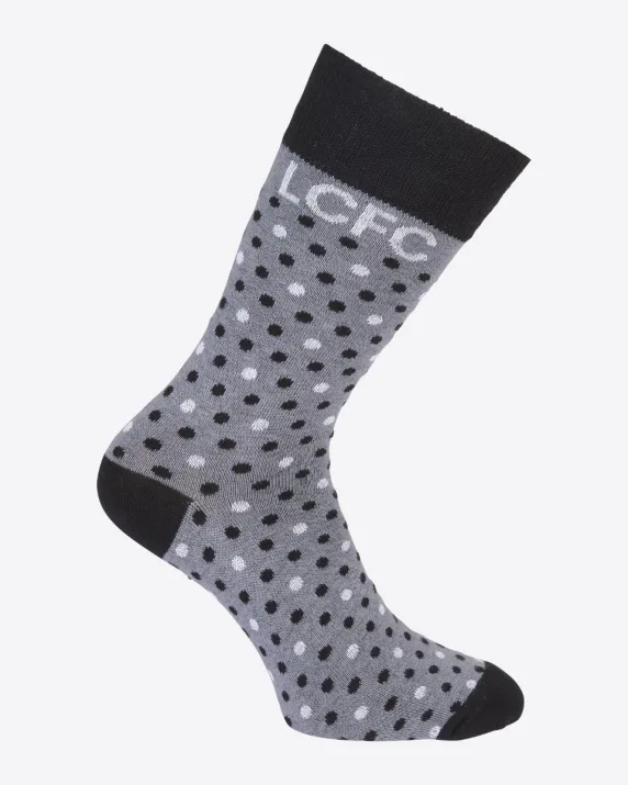 Leicester City Dot Mono Socks - Mens