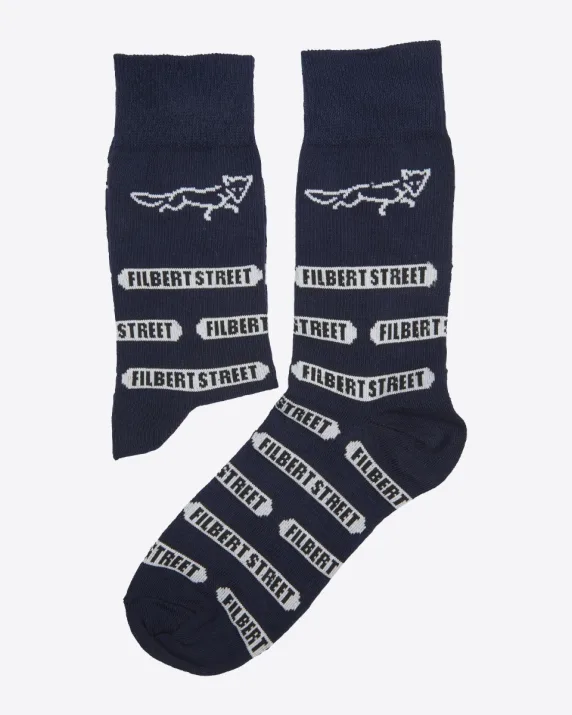 Leicester City Filbert St Sign Socks