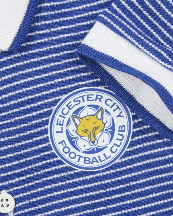 Leicester City Polo Crest Stripe Bodysuit - Baby