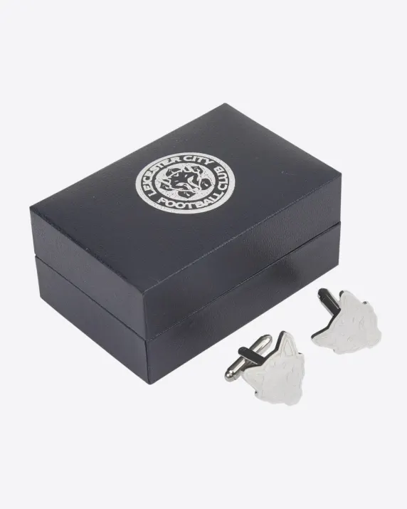 Leicester City Stainless Steel Foxhead Cufflinks