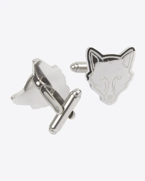 Leicester City Stainless Steel Foxhead Cufflinks