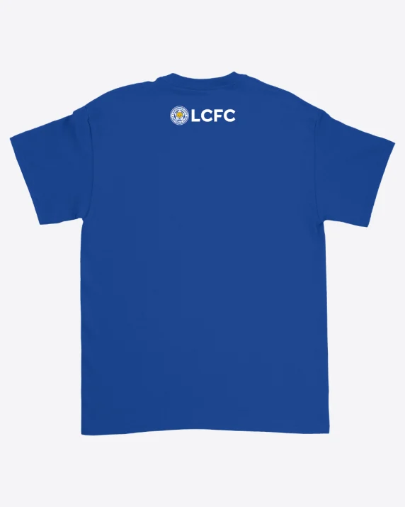 Leicester City Blue Straight Back Up T-Shirt - Kids