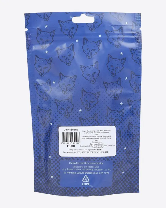 Leicester City Sweet Pouch - Jelly Beans
