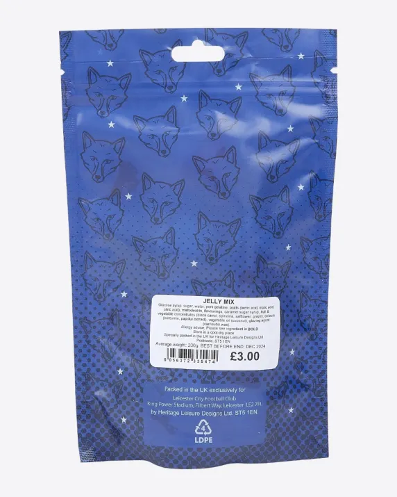 Leicester City Sweet Pouch - Jelly Mix