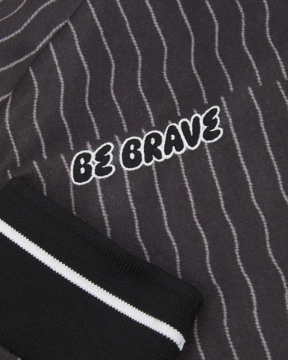 Leicester City Black Pinstripe Thai Street Jersey - Adults