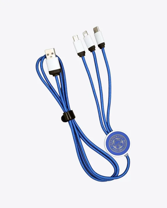 Leicester City 3-in-1 Charging Cable