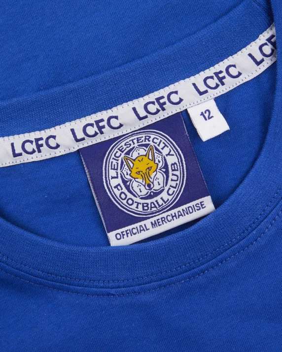 Leicester City Blue Essential Crest T-Shirt - Womens