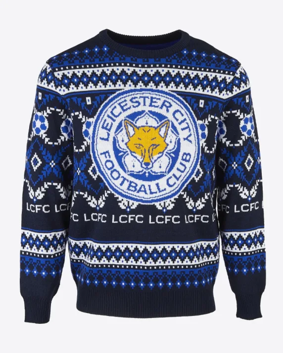 Leicester City Fairisle Christmas Jumper - Adults