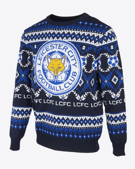 Leicester City Fairisle Christmas Jumper - Adults