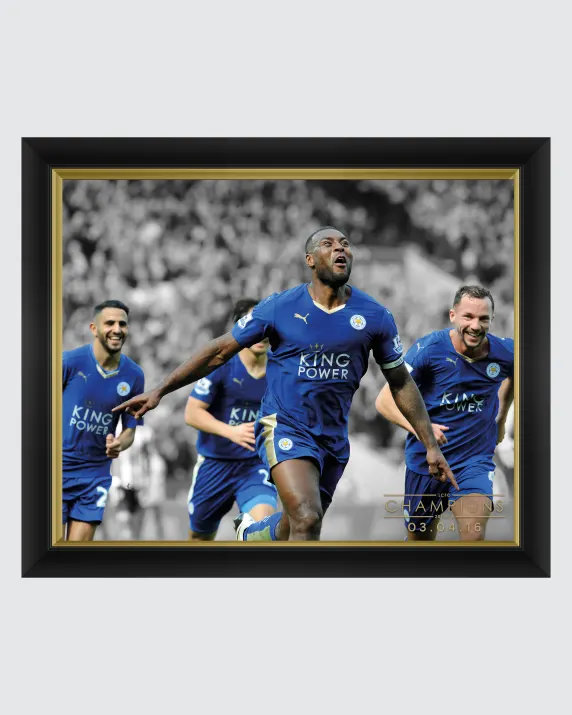 5000/1 Anniversary Collection - Iconic Moments - Wes Morgan (Framed)-20x16