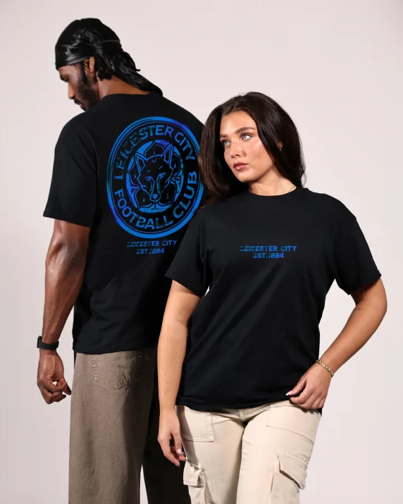 Leicester City Blue Chrome T-Shirt - Adults