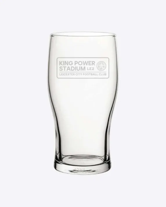 Leicester City KP Street Sign Pint Glass