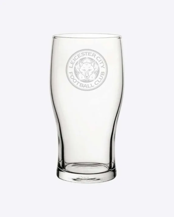 Leicester City Crest Pint Glass