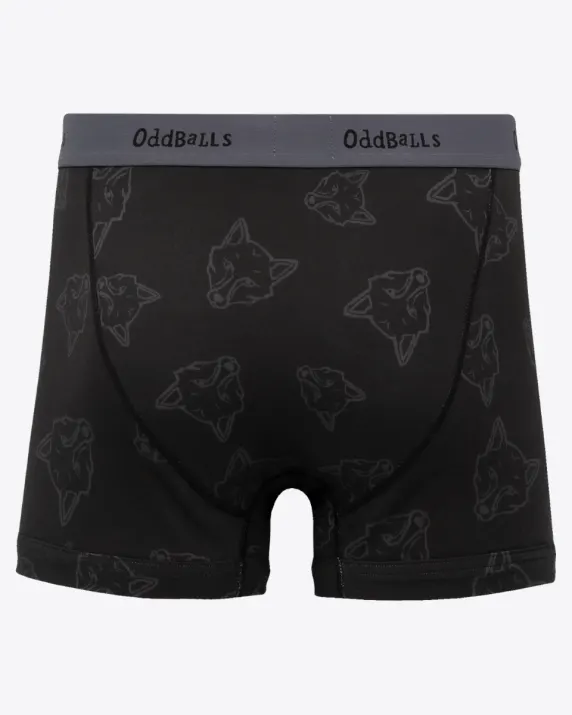 LCFC x Oddballs - Black Multi Foxhead Boxer - Mens