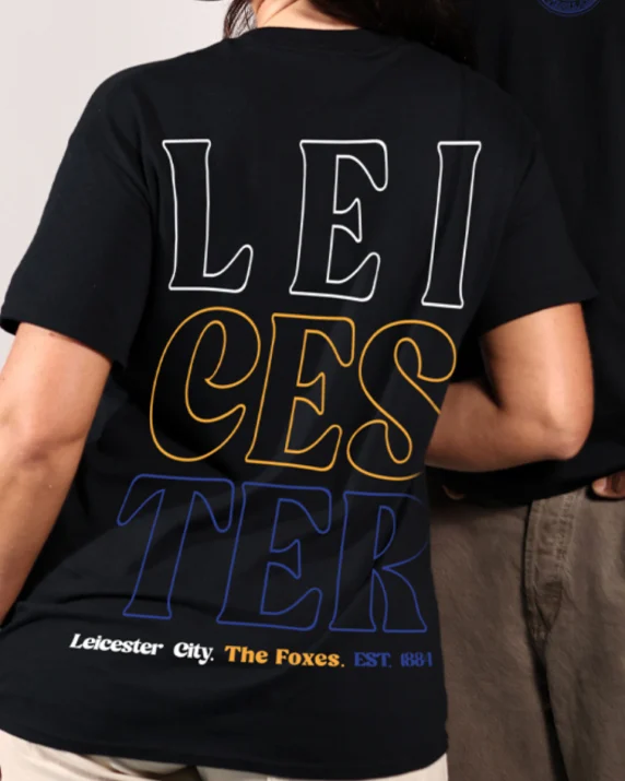 Leicester City Three Colour Crest T-Shirt - Adults