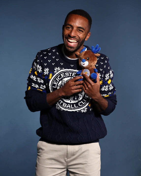 Leicester City Cable Knit Christmas Jumper - Adults