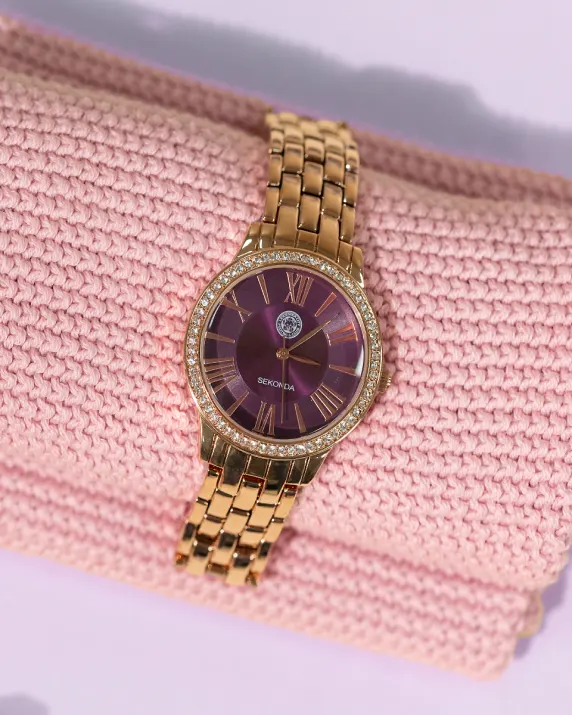 Leicester City Gold/Maroon Watch - Womens
