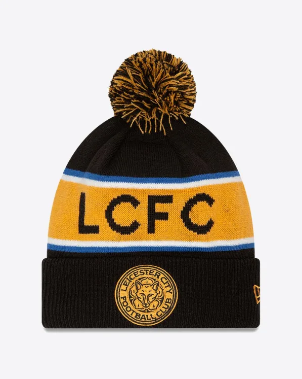 Leicester City New Era Third Bobble Knit Beanie Hat